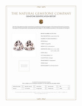 0.81 Ct.Tw.Total Carat Weight Pinkish Orange Morganite Pair from Brazil Scan Report