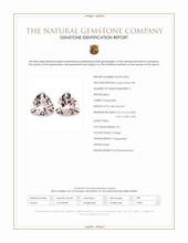 0.81 Ct.Tw.Total Carat Weight Pinkish Orange Morganite Pair from Brazil Scan Report
