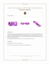 1.20 Ct.Tw.Total Carat Weight Pinkish Purple Sapphire Pair from Africa Appraisal