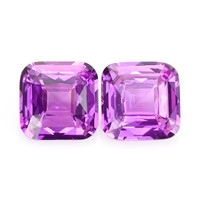 1.20&nbsp;Ct.Tw.Total Carat Weight Pinkish Purple Sapphire Pair from Africa Video