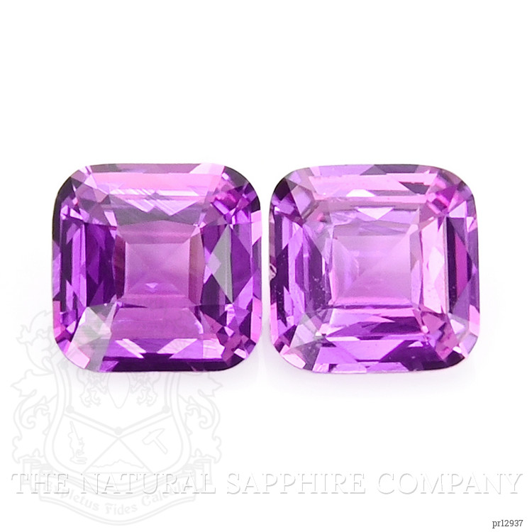 1.20 Ct.Tw. Pinkish Purple Sapphire Pair from Africa