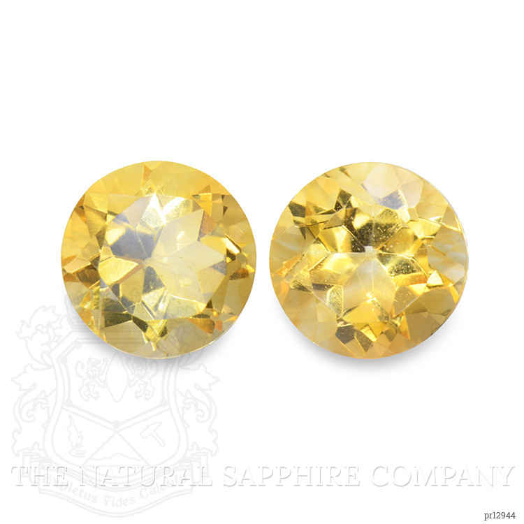 5.35 Ct.Tw. Yellow Citrine Pair from Brazil