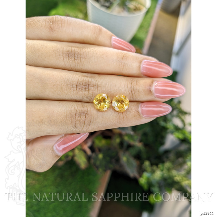 5.35 Ct.Tw. Yellow Citrine Pair from Brazil