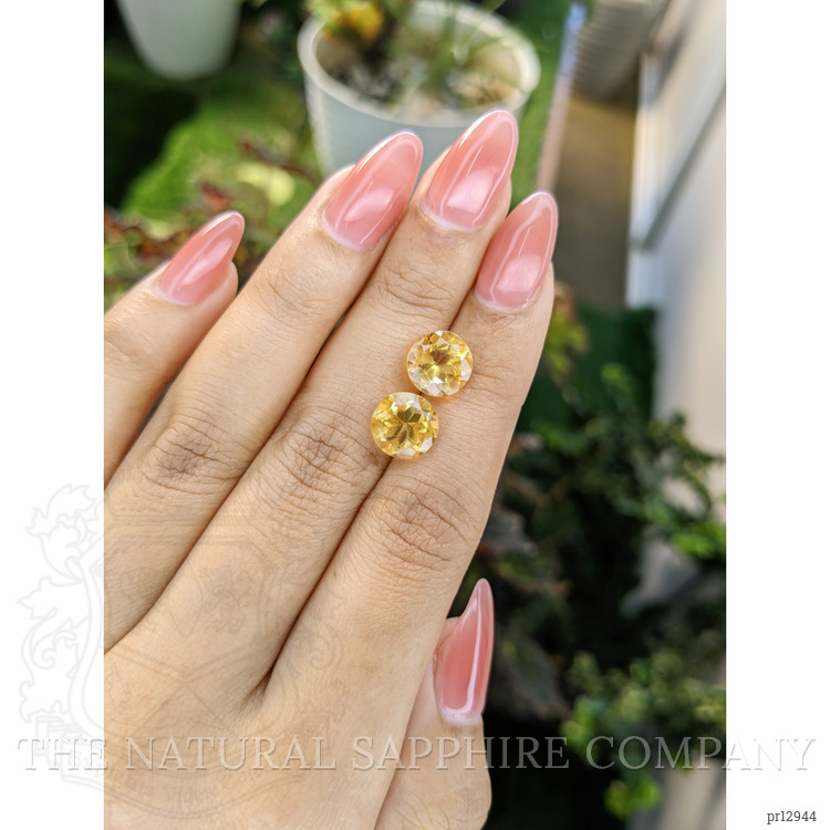 5.35 Ct.Tw. Yellow Citrine Pair from Brazil