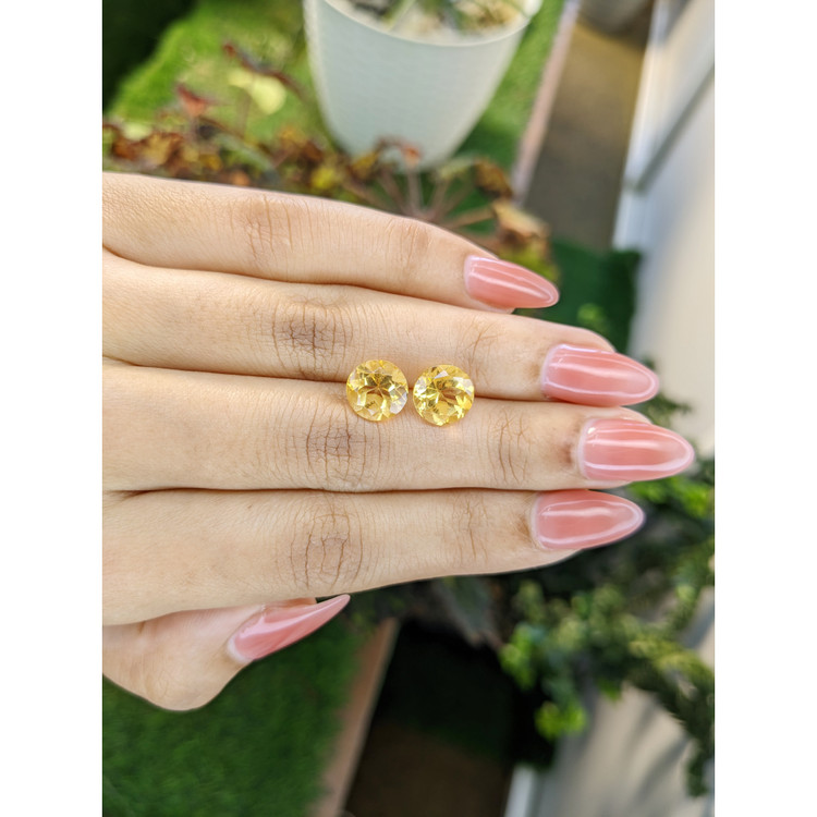 5.35 Ct.Tw. Citrine Pair from Brazil