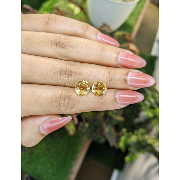 4.32 Ct.Tw. Citrine Pair from Brazil