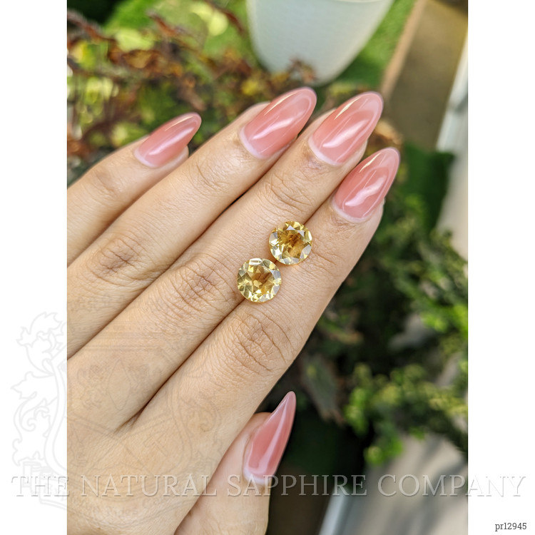 4.32 Ct.Tw. Citrine Pair from Brazil