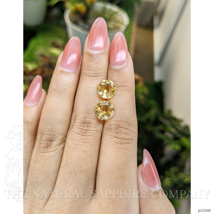 4.32 Ct.Tw. Citrine Pair from Brazil