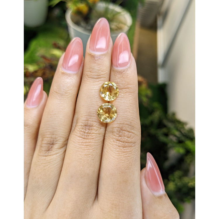 4.32 Ct.Tw. Citrine Pair from Brazil