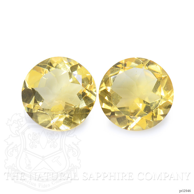 4.14 Ct.Tw. Yellow Citrine Pair from Brazil