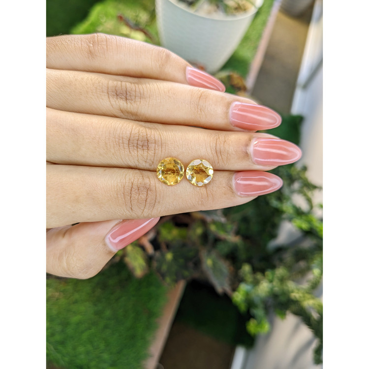 4.14 Ct.Tw. Citrine Pair from Brazil