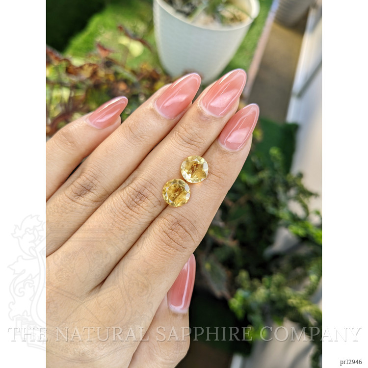 4.14 Ct.Tw. Citrine Pair from Brazil