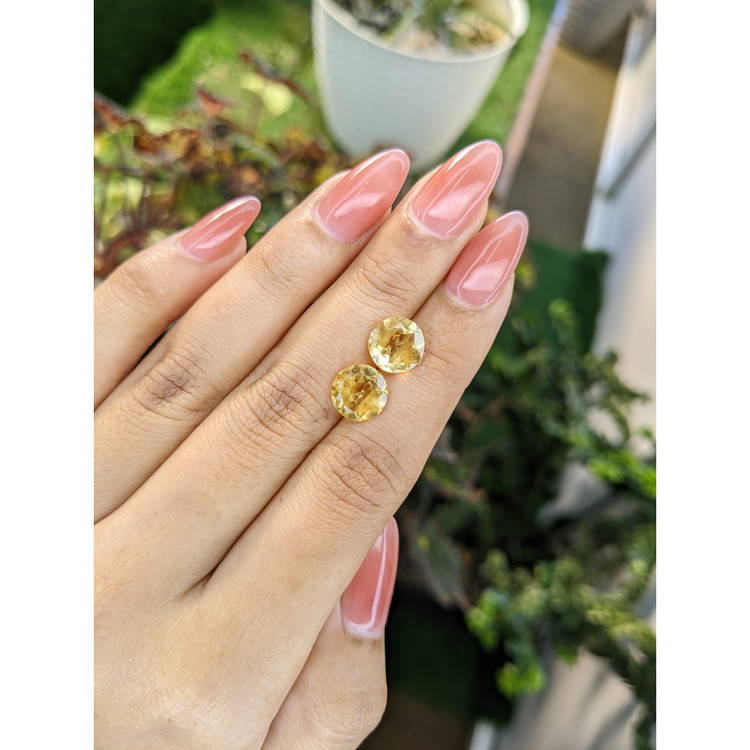 4.14 Ct.Tw. Citrine Pair from Brazil