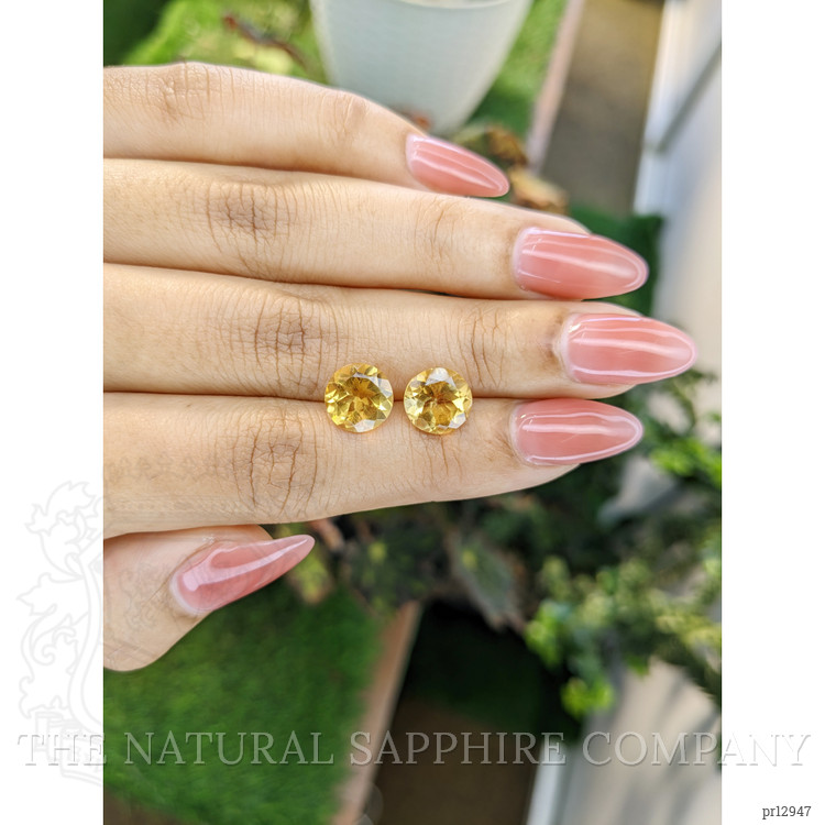 4.40 Ct.Tw. Citrine Pair from Brazil