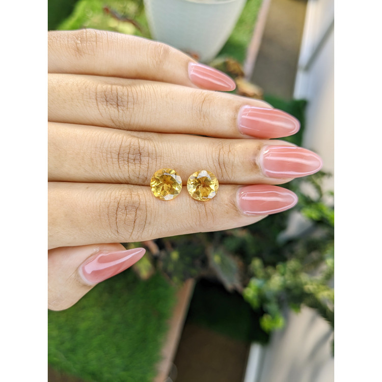 4.40 Ct.Tw. Citrine Pair from Brazil