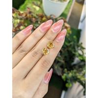 4.24&nbsp;Ct.Tw.Total Carat Weight Citrine Pair from Brazil Life Style