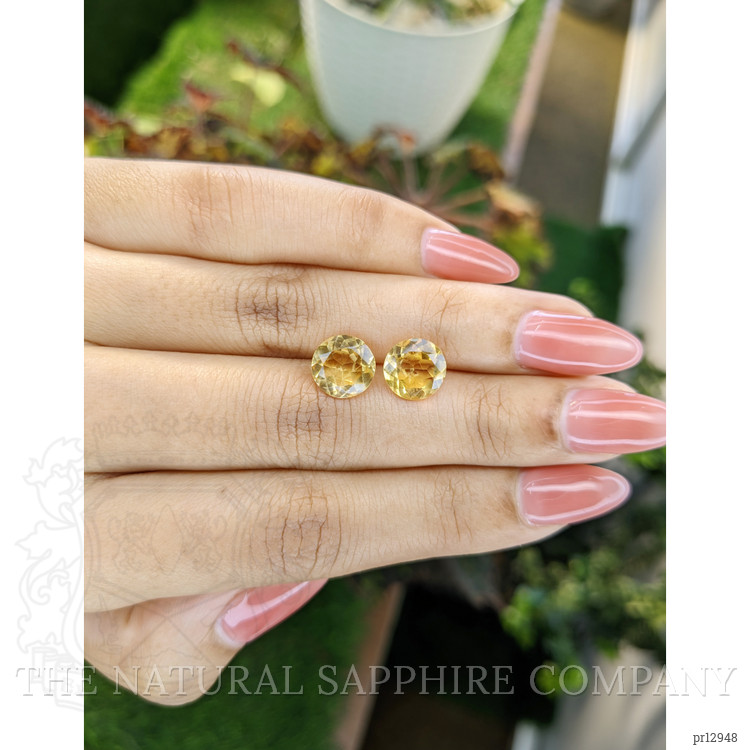 4.24 Ct.Tw. Citrine Pair from Brazil