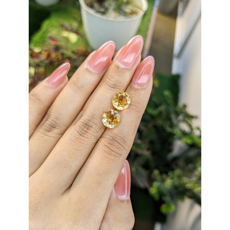 4.61 Ct.Tw. Citrine Pair from Brazil