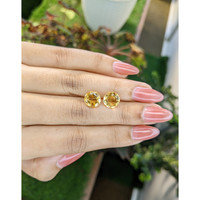 4.94 Ct.Tw.Total Carat Weight Citrine Pair from Brazil Life Style