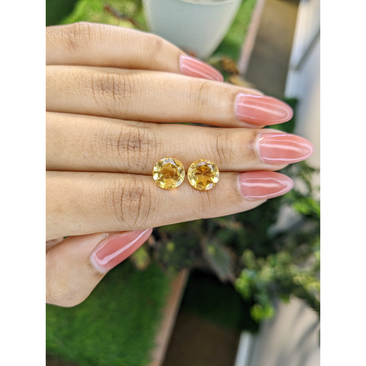 4.94 Ct.Tw. Citrine Pair from Brazil
