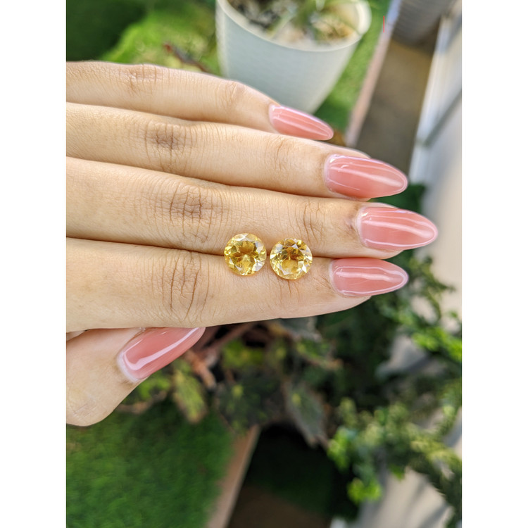 4.90 Ct.Tw. Citrine Pair from Brazil