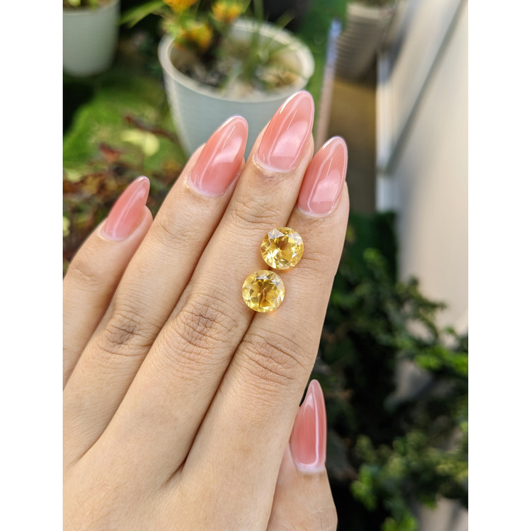 4.90 Ct.Tw. Citrine Pair from Brazil