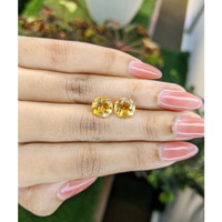 4.61&nbsp;Ct.Tw.Total Carat Weight Citrine Pair from Brazil Life Style