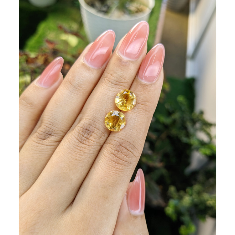 4.61 Ct.Tw. Citrine Pair from Brazil