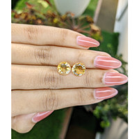 4.67&nbsp;Ct.Tw.Total Carat Weight Citrine Pair from Brazil Life Style