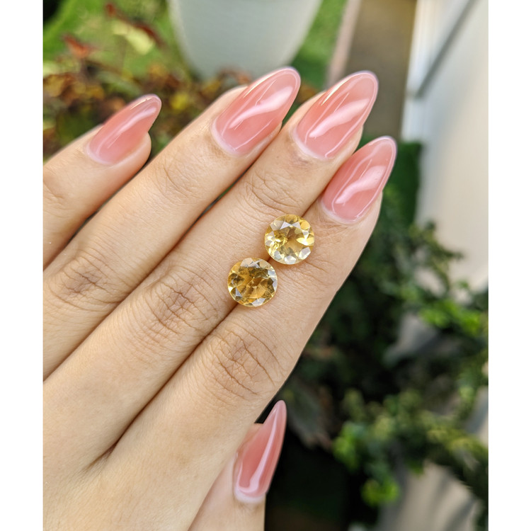 4.67 Ct.Tw. Citrine Pair from Brazil