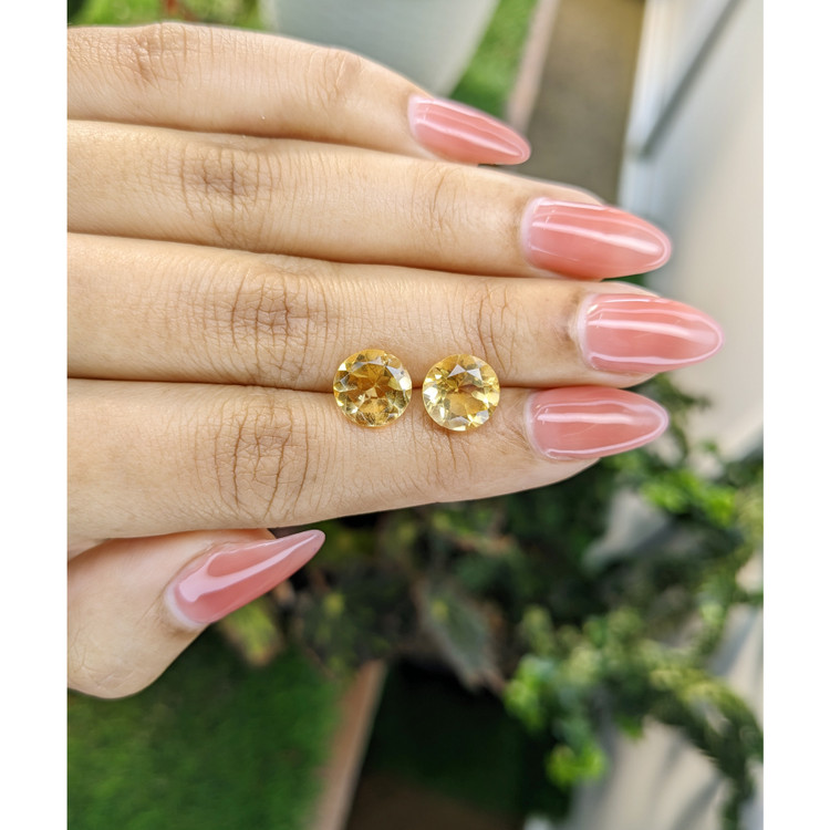 4.67 Ct.Tw. Citrine Pair from Brazil