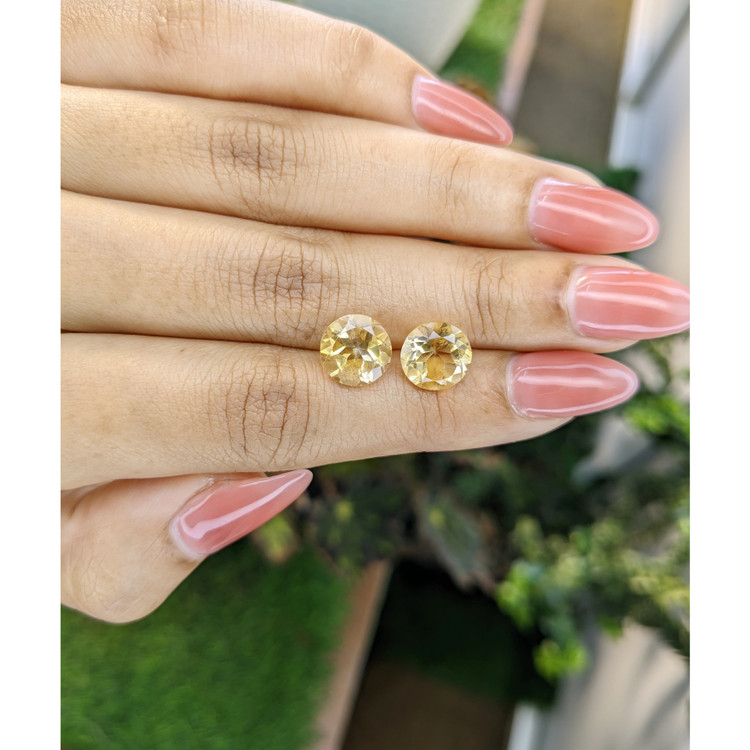 5.25 Ct.Tw. Citrine Pair from Brazil