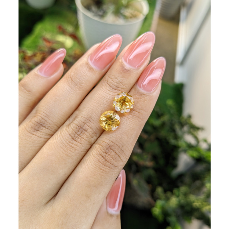 5.48 Ct.Tw. Citrine Pair from Brazil