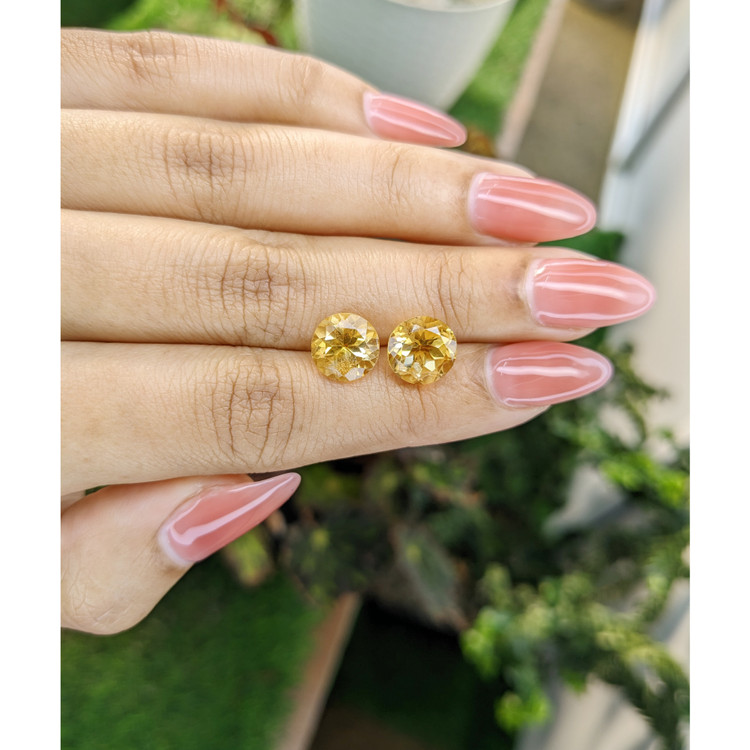 5.48 Ct.Tw. Citrine Pair from Brazil