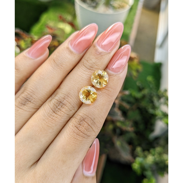 5.11 Ct.Tw. Citrine Pair from Brazil