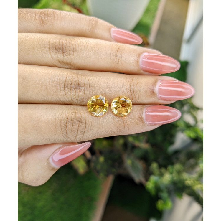 5.03 Ct.Tw. Citrine Pair from Brazil