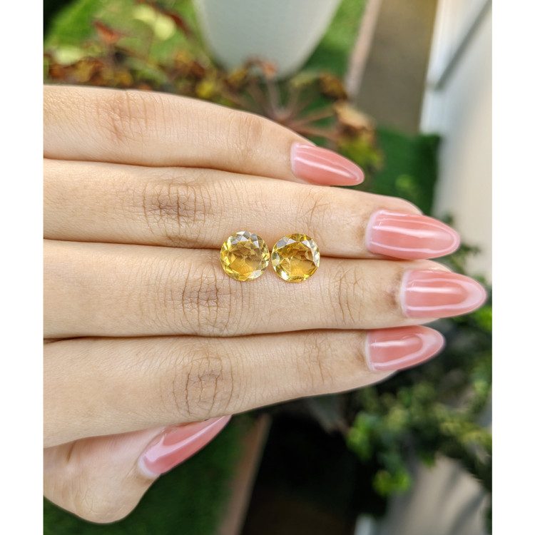 3.91 Ct.Tw. Citrine Pair from Brazil