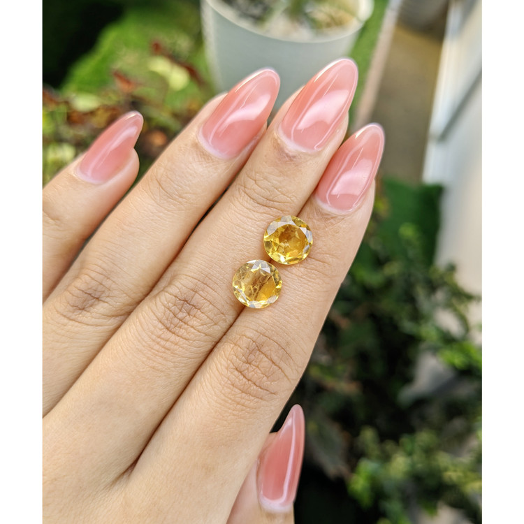 3.91 Ct.Tw. Citrine Pair from Brazil