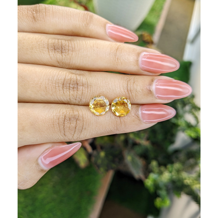 3.91 Ct.Tw. Citrine Pair from Brazil