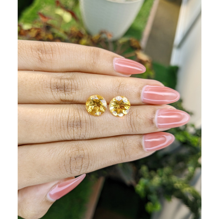 5.26 Ct.Tw. Citrine Pair from Brazil