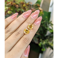 5.26 Ct.Tw.Total Carat Weight Yellow Citrine Pair from Brazil Life Style