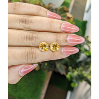 5.26 Ct.Tw.Total Carat Weight Citrine Pair from Brazil Life Style