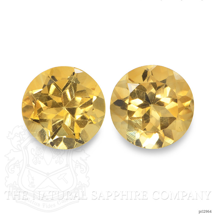 5.05 Ct.Tw. Yellow Citrine Pair from Brazil