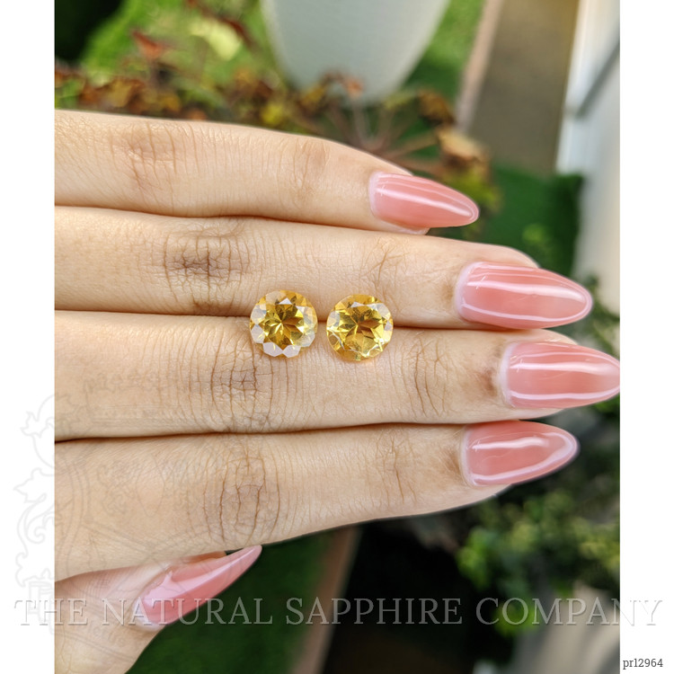 5.05 Ct.Tw. Yellow Citrine Pair from Brazil