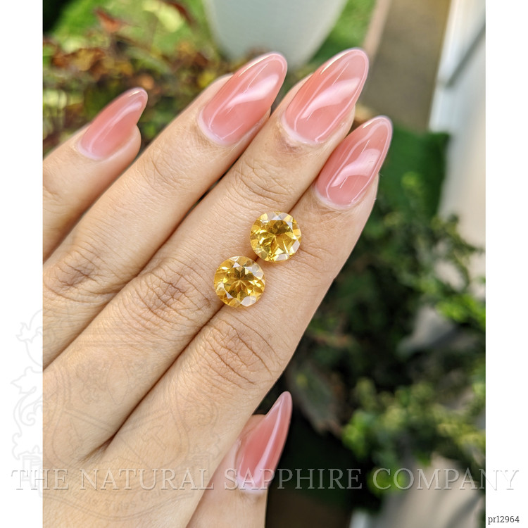 5.05 Ct.Tw. Yellow Citrine Pair from Brazil