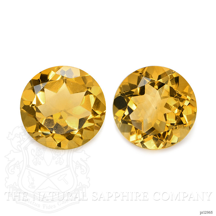 5.11 Ct.Tw. Citrine Pair from Brazil