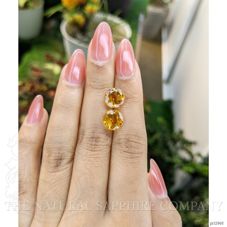5.11 Ct.Tw. Citrine Pair from Brazil