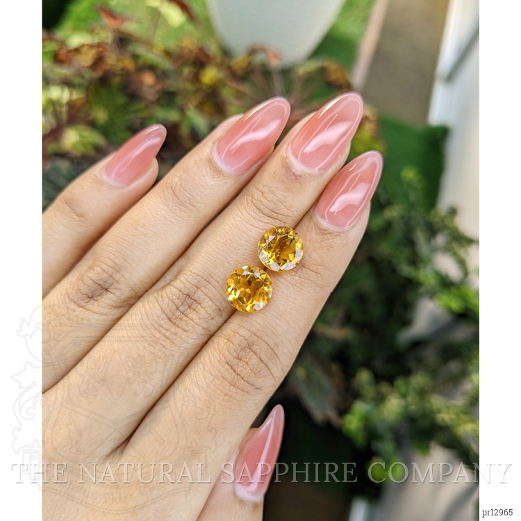 5.11 Ct.Tw. Citrine Pair from Brazil