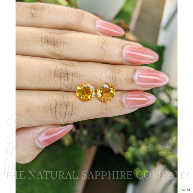 5.11 Ct.Tw. Citrine Pair from Brazil