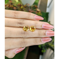 5.02&nbsp;Ct.Tw.Total Carat Weight Citrine Pair from Brazil Life Style